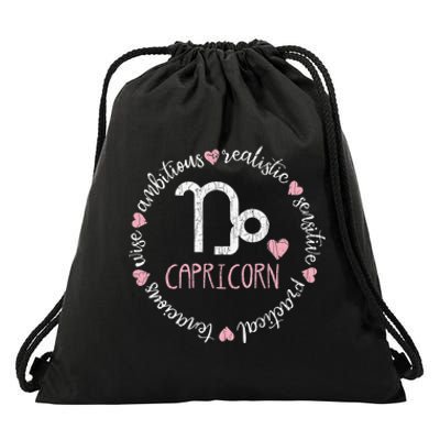 Funny Capricorn Horoscope Definition for Astrologers Drawstring Bag