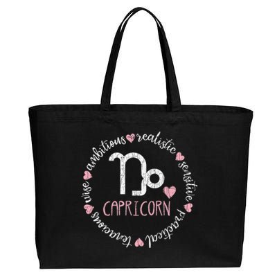 Funny Capricorn Horoscope Definition for Astrologers Cotton Canvas Jumbo Tote