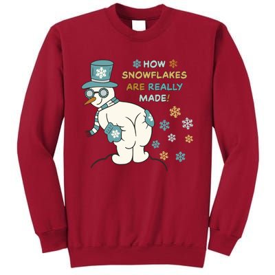 Funny Christmas How Snowflake Are Really Made Tall Sweatshirt