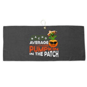 Fun Cute Halloween Fall Saying Funny Pumpkin In The Patch Gift Large Microfiber Waffle Golf Towel