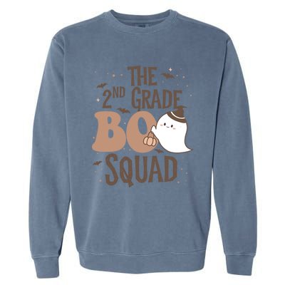 Funny Cute Halloween 3Rd Grade Boo Squad Costume Teacher Cool Gift Garment-Dyed Sweatshirt