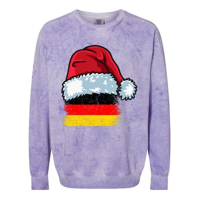 Funny Christmas Hat For Happy Germany Costume Colorblast Crewneck Sweatshirt