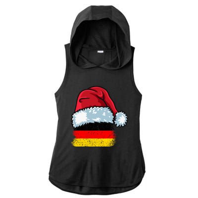 Funny Christmas Hat For Happy Germany Costume Ladies PosiCharge Tri-Blend Wicking Draft Hoodie Tank