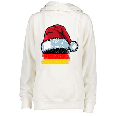 Funny Christmas Hat For Happy Germany Costume Womens Funnel Neck Pullover Hood