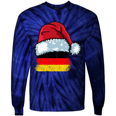 Funny Christmas Hat For Happy Germany Costume Tie-Dye Long Sleeve Shirt