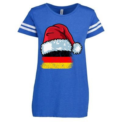 Funny Christmas Hat For Happy Germany Costume Enza Ladies Jersey Football T-Shirt