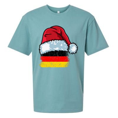 Funny Christmas Hat For Happy Germany Costume Sueded Cloud Jersey T-Shirt