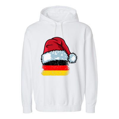 Funny Christmas Hat For Happy Germany Costume Garment-Dyed Fleece Hoodie