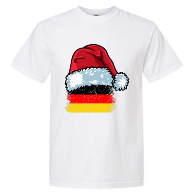 Funny Christmas Hat For Happy Germany Costume Garment-Dyed Heavyweight T-Shirt