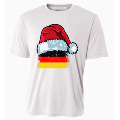 Funny Christmas Hat For Happy Germany Costume Cooling Performance Crew T-Shirt