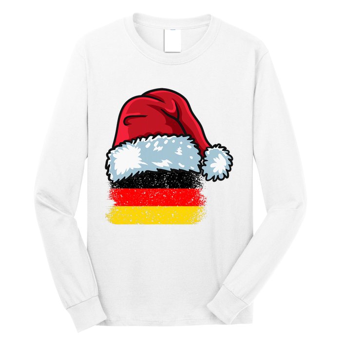 Funny Christmas Hat For Happy Germany Costume Long Sleeve Shirt