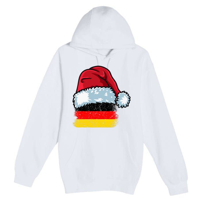 Funny Christmas Hat For Happy Germany Costume Premium Pullover Hoodie