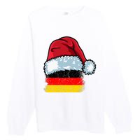 Funny Christmas Hat For Happy Germany Costume Premium Crewneck Sweatshirt