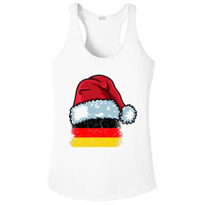 Funny Christmas Hat For Happy Germany Costume Ladies PosiCharge Competitor Racerback Tank