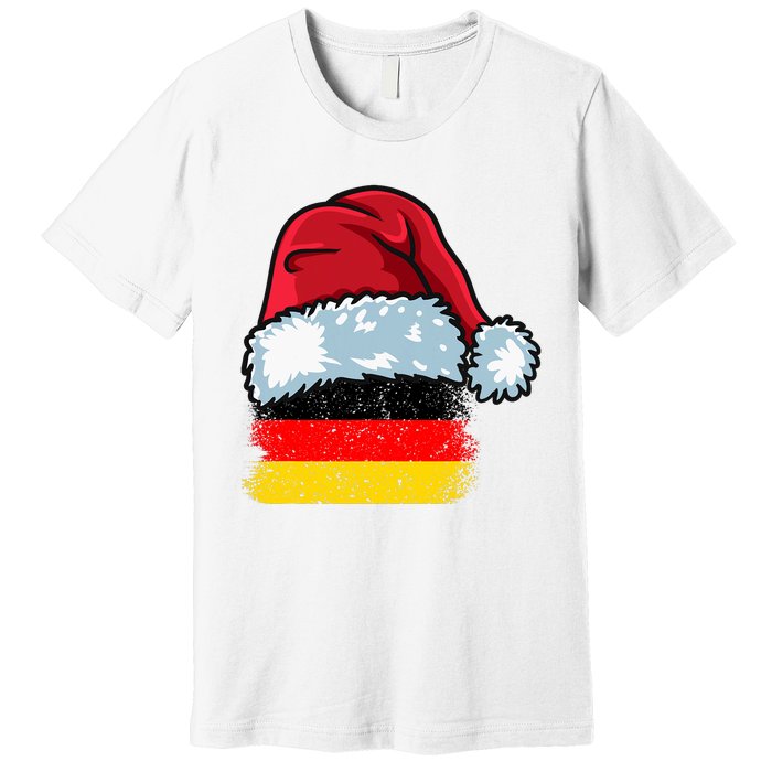 Funny Christmas Hat For Happy Germany Costume Premium T-Shirt