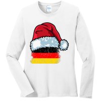 Funny Christmas Hat For Happy Germany Costume Ladies Long Sleeve Shirt