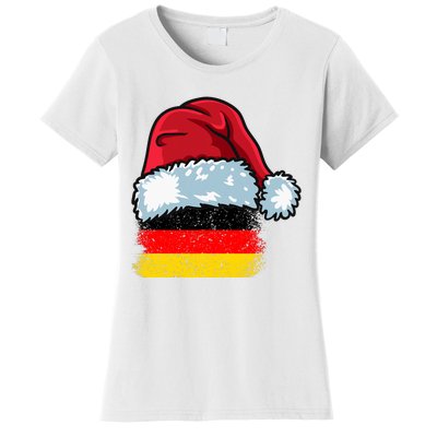 Funny Christmas Hat For Happy Germany Costume Women's T-Shirt