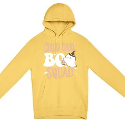 Funny Cute Halloween Care Boo Squad Costume Teacher Cool Gift Premium Pullover Hoodie