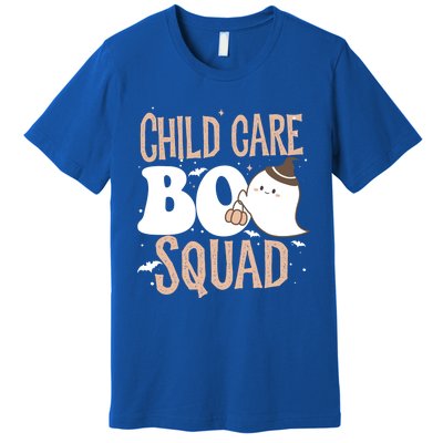 Funny Cute Halloween Care Boo Squad Costume Teacher Cool Gift Premium T-Shirt