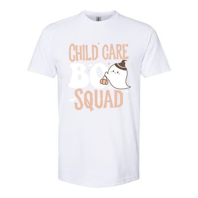 Funny Cute Halloween Care Boo Squad Costume Teacher Cool Gift Softstyle CVC T-Shirt