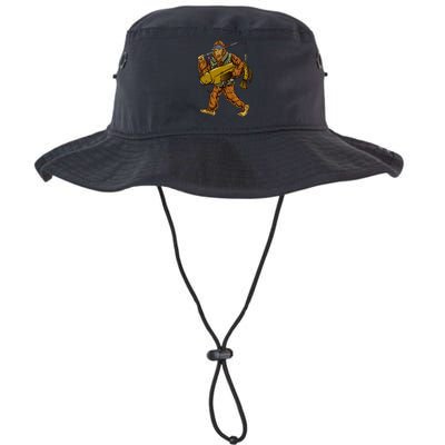 Fishing Catfish Hunting Bigfoot Sasquatch Fishermen Legacy Cool Fit Booney Bucket Hat