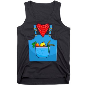 Farmer Costume Halloween Simple Cute Farm Women Men Kids Tank Top