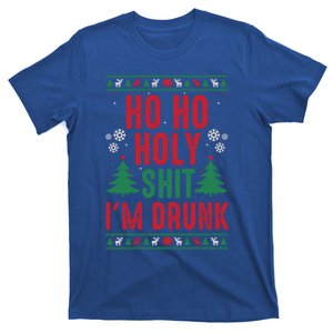 Funny Christmas I Ho Ho Holyshit IM Drunk Gift T-Shirt