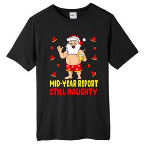 Funny Christmas In July Santa Summer Vacation Tall Fusion ChromaSoft Performance T-Shirt