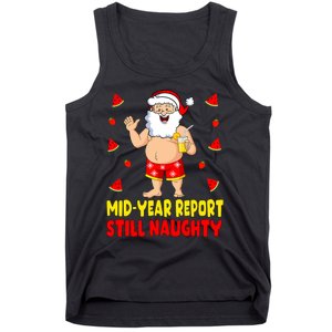 Funny Christmas In July Santa Summer Vacation Tank Top