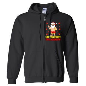 Funny Christmas In July Santa Summer Vacation Full Zip Hoodie