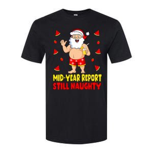 Funny Christmas In July Santa Summer Vacation Softstyle CVC T-Shirt