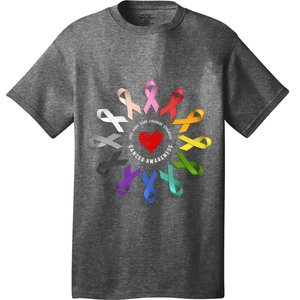 Fight Cancer In Multicolor Ribbons T-Shirt