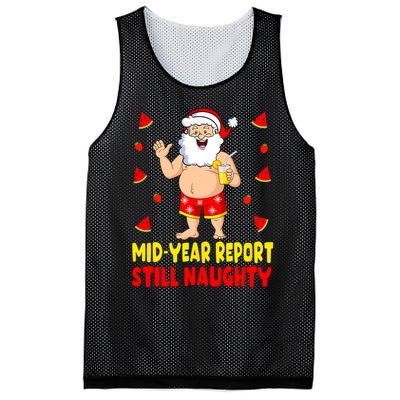 Funny Christmas In July Santa Summer Vacation Mesh Reversible Basketball Jersey Tank