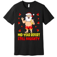 Funny Christmas In July Santa Summer Vacation Premium T-Shirt