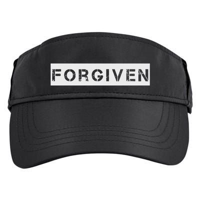 Forgiven Christian Inspirational Design For Men Women Adult Drive Performance Visor
