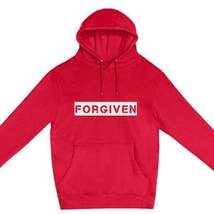 Forgiven Christian Inspirational Design For Men Women Premium Pullover Hoodie