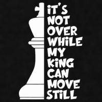 Funny Christian It's Not Over While MY King Jesus Can Move Still Ladies PosiCharge Tri-Blend Wicking Tank