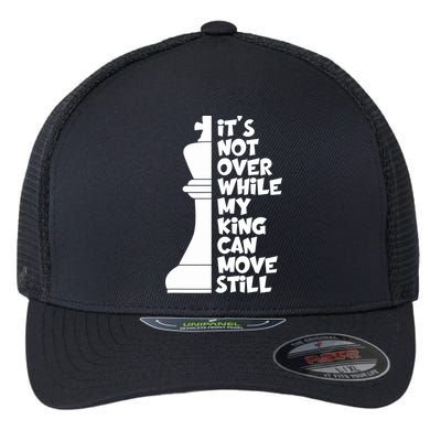Funny Christian It's Not Over While MY King Jesus Can Move Still Flexfit Unipanel Trucker Cap