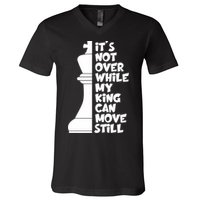 Funny Christian It's Not Over While MY King Jesus Can Move Still V-Neck T-Shirt
