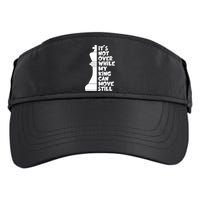 Funny Christian It's Not Over While MY King Jesus Can Move Still Adult Drive Performance Visor