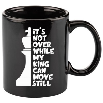 Funny Christian It's Not Over While MY King Jesus Can Move Still 11oz C Handle Ceramic Mug
