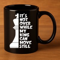 Funny Christian It's Not Over While MY King Jesus Can Move Still 11oz C Handle Ceramic Mug