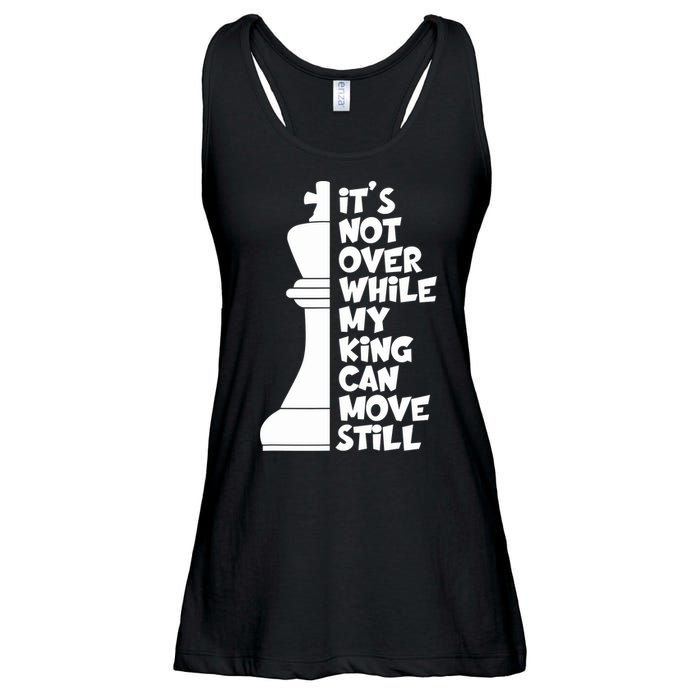 Funny Christian It's Not Over While MY King Jesus Can Move Still Ladies Essential Flowy Tank