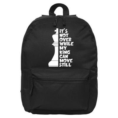 Funny Christian It's Not Over While MY King Jesus Can Move Still 16 in Basic Backpack