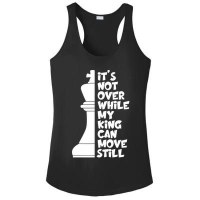 Funny Christian It's Not Over While MY King Jesus Can Move Still Ladies PosiCharge Competitor Racerback Tank