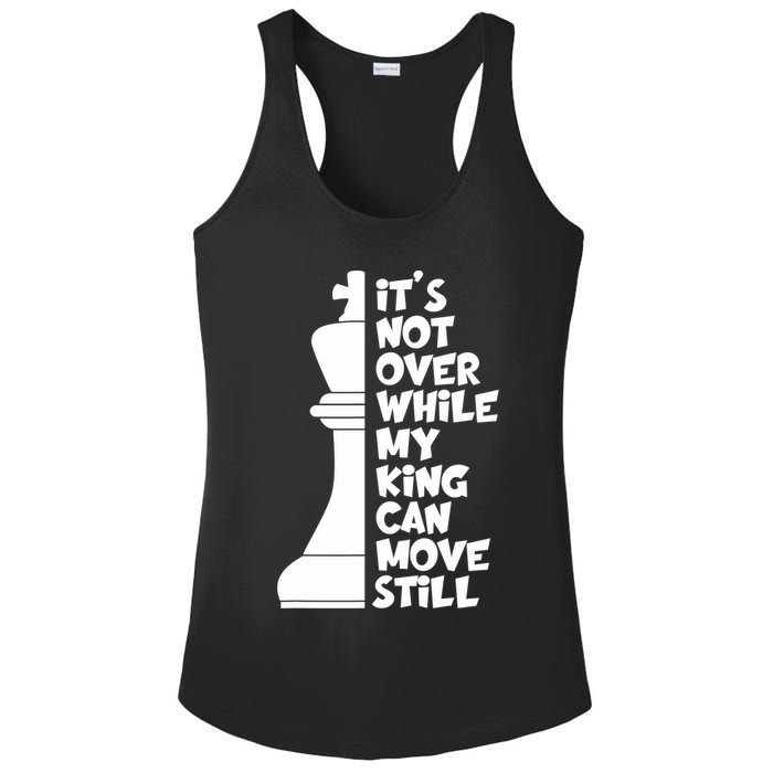 Funny Christian It's Not Over While MY King Jesus Can Move Still Ladies PosiCharge Competitor Racerback Tank