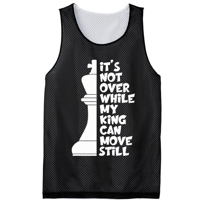 Funny Christian It's Not Over While MY King Jesus Can Move Still Mesh Reversible Basketball Jersey Tank