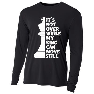 Funny Christian It's Not Over While MY King Jesus Can Move Still Cooling Performance Long Sleeve Crew