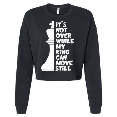 Funny Christian It's Not Over While MY King Jesus Can Move Still Cropped Pullover Crew