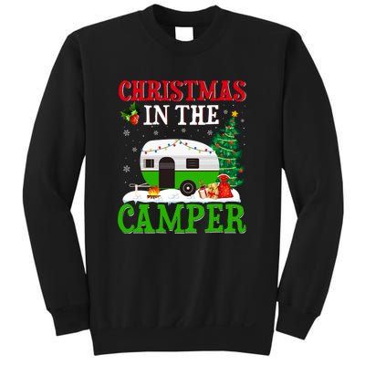 Funny Christmas In The Camper Camping RV Christmas Tree Gift Sweatshirt